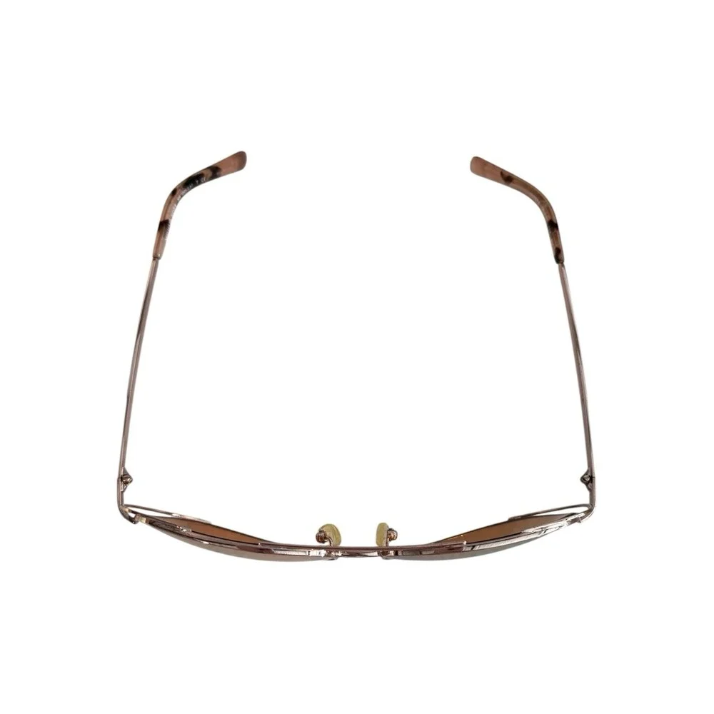 Michael Kors Sunglasses MK1024 Lai Aviator Rose Gold Mirrored Lens 58mm Case